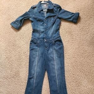 GUESS Jumpsuit Darkwash Blue size Large